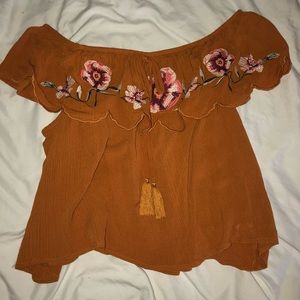 WOMENS PLUS SIZE OFF THE SHOULDER TOP